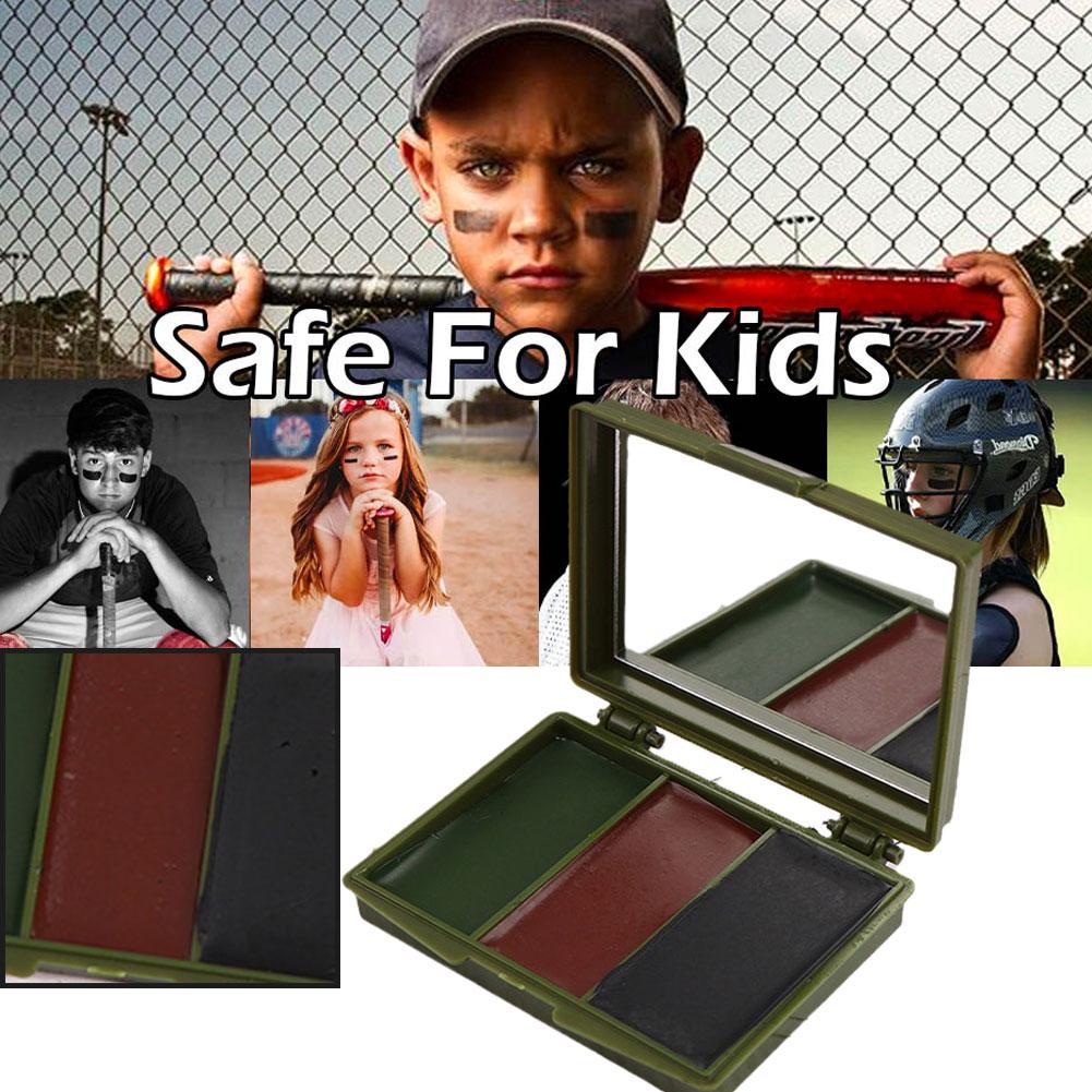 Camo Face Paint - Three-Color Camouflage Facial Painting Kit -