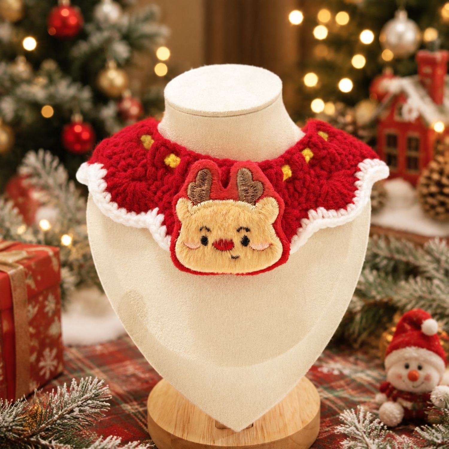 Christmas Handmade Crochet Pet - Elk Bugle Call ulasan dan harga