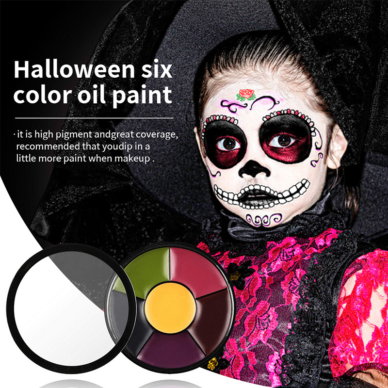 6 Color Oil Face Paint palette - Camo Face Paint ulasan dan harga
