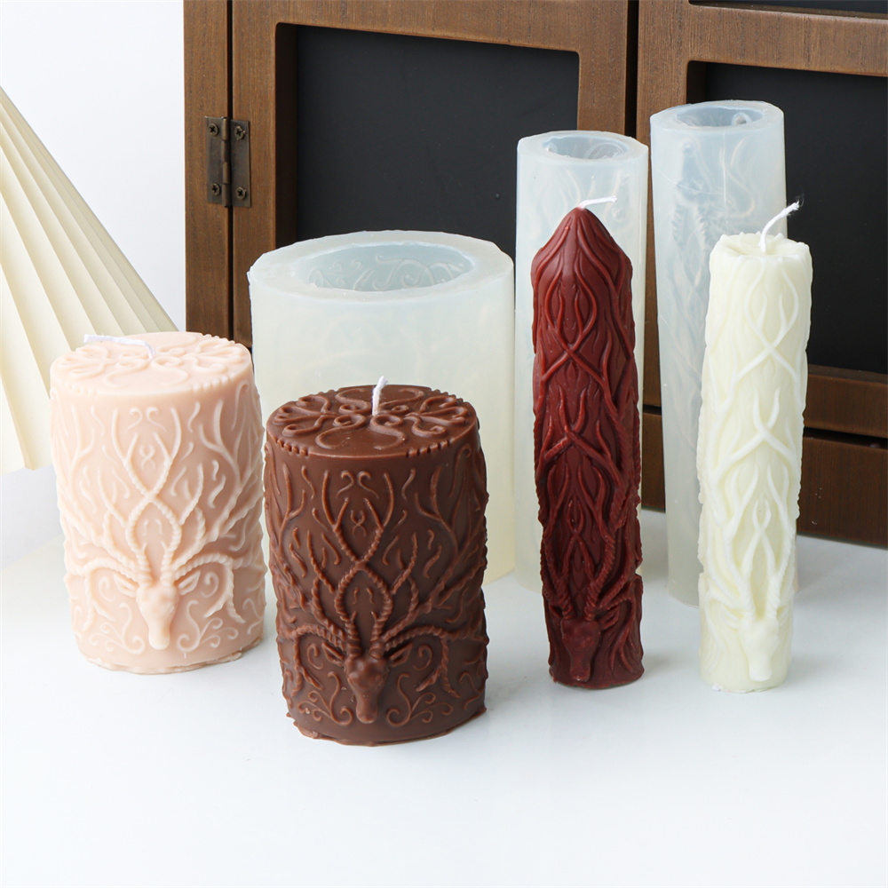 3D Reindeer Antle Pillar Candl - Elk Bugle Call ulasan dan harga