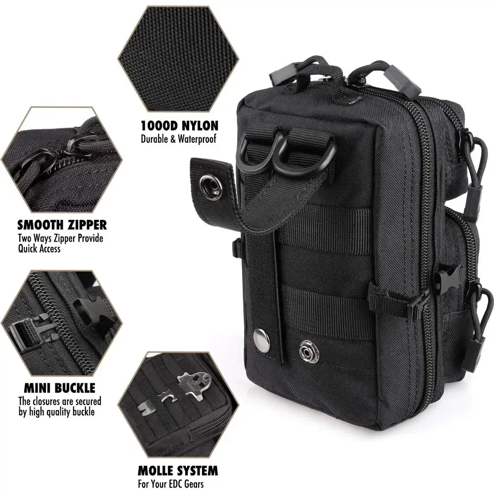 Mini Molle Utility Pouch, EDC  - Outdoor Hunting Gear Storage ulasan dan harga