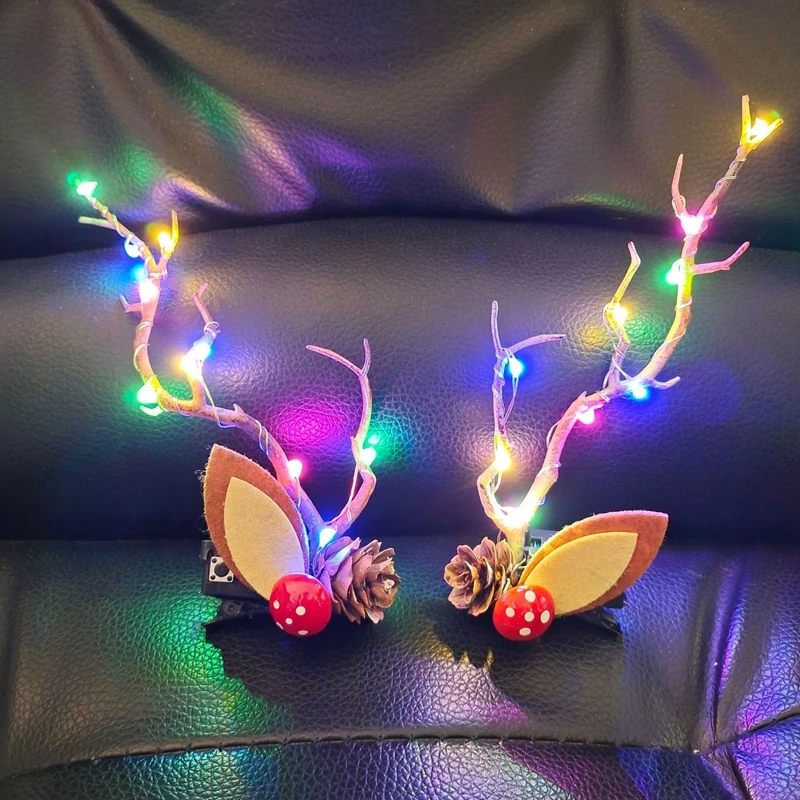 LED Christmas Antler Headwear  - Elk Bugle Call ulasan dan harga