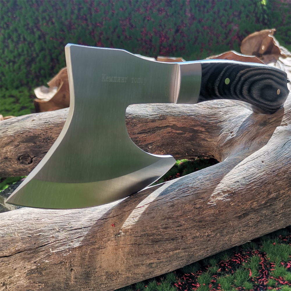 Wooden Handle Stainless Steel  - Hunting And Camping In Jungle ulasan dan harga