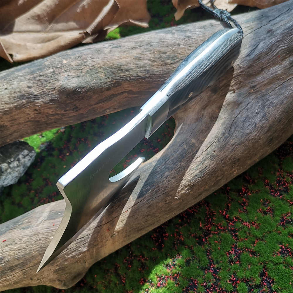 Wooden Handle Stainless Steel  - Hunting And Camping In Jungle ulasan dan harga