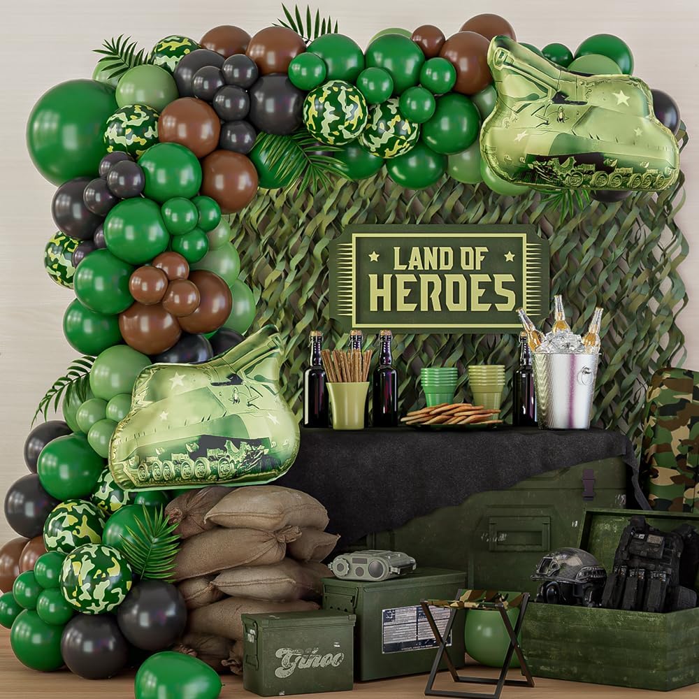 115/119pcs Green Camouflage Ba - Hunting And Camping In Jungle ulasan dan harga