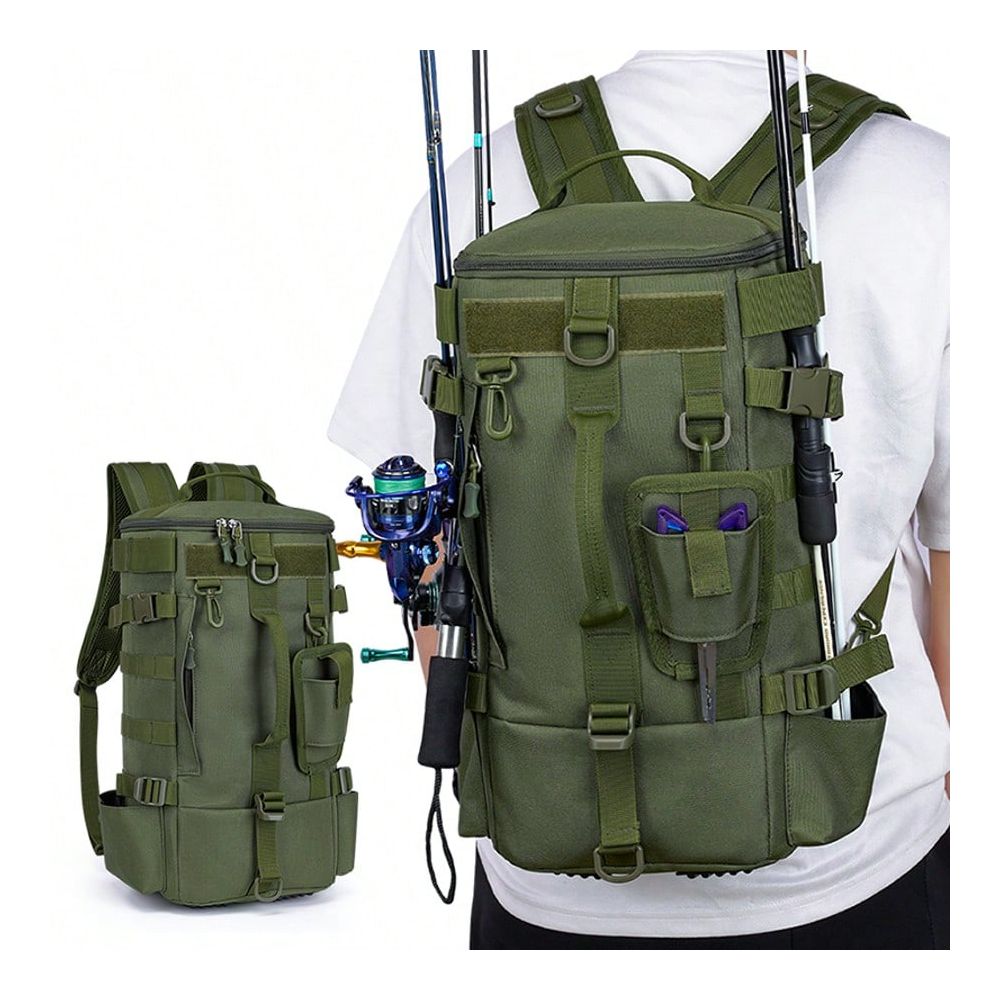 Men's Fishing Backpack, One Sh - Outdoor Hunting Gear Storage ulasan dan harga