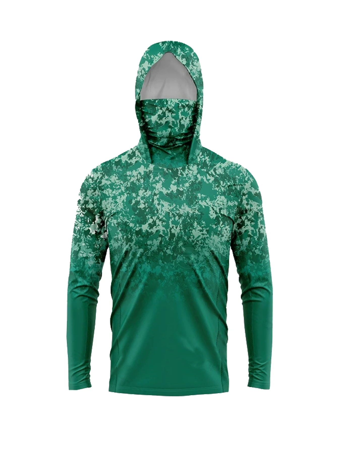 Men UPF50+ Sun Protection Fish - Outdoor Hunting Prints ulasan dan harga